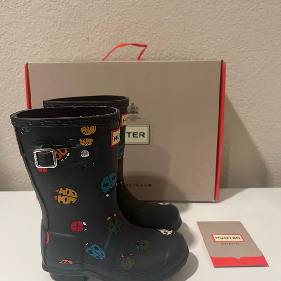 Hunter Ladybug Navy Rain Boots - Picture 5 of 7